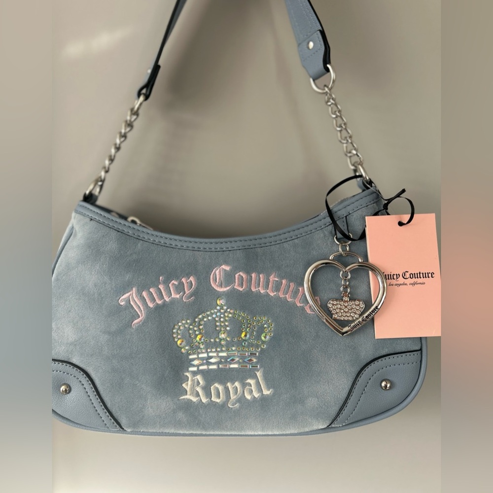 Juicy Couture Juicy Kingdom Shoulder Bag -Dusty Blue